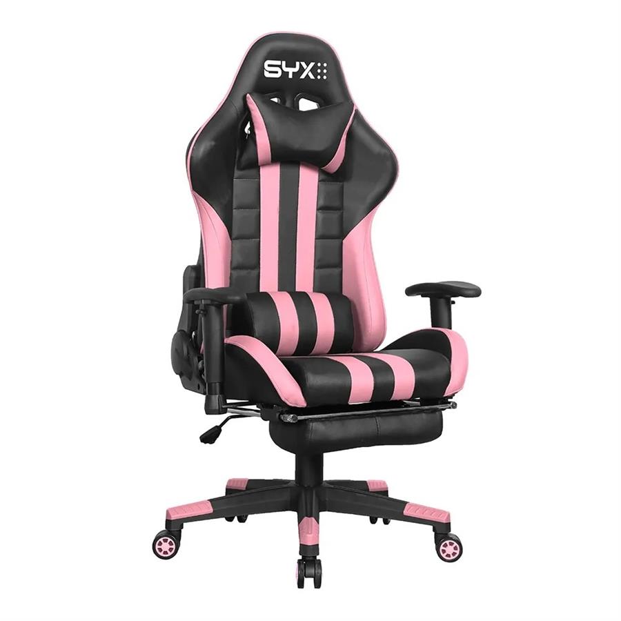 Silla Gamer SYX CH-059 PK ROSA NEGRO