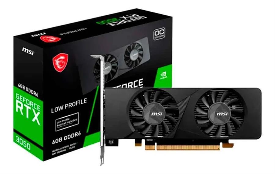 Placa de video MSI GEFORCE RTX 3050 LP DDR6 6GB